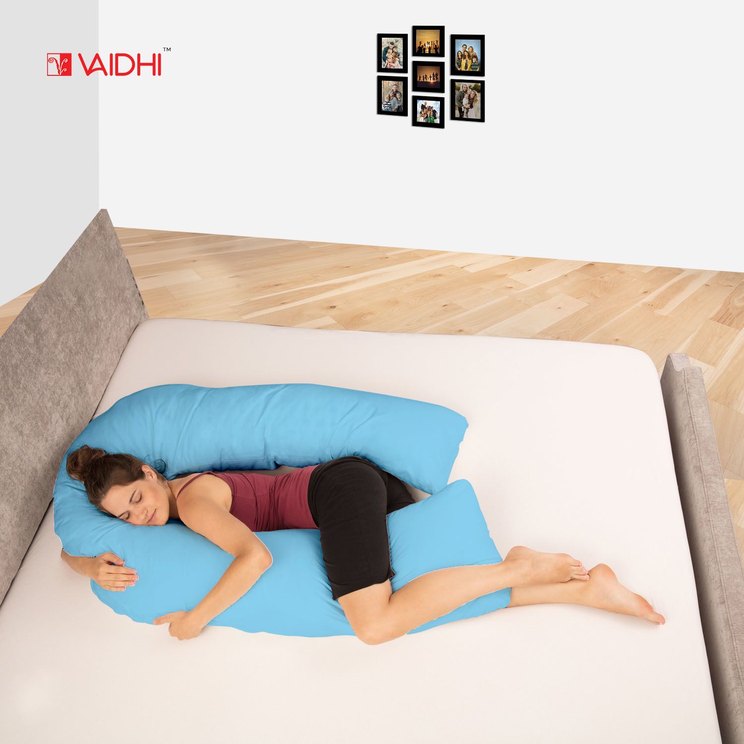 VAIDHI Pregnancy Pillow, U-Shape Full Body Pillow and Maternity Support -  VAIDHI